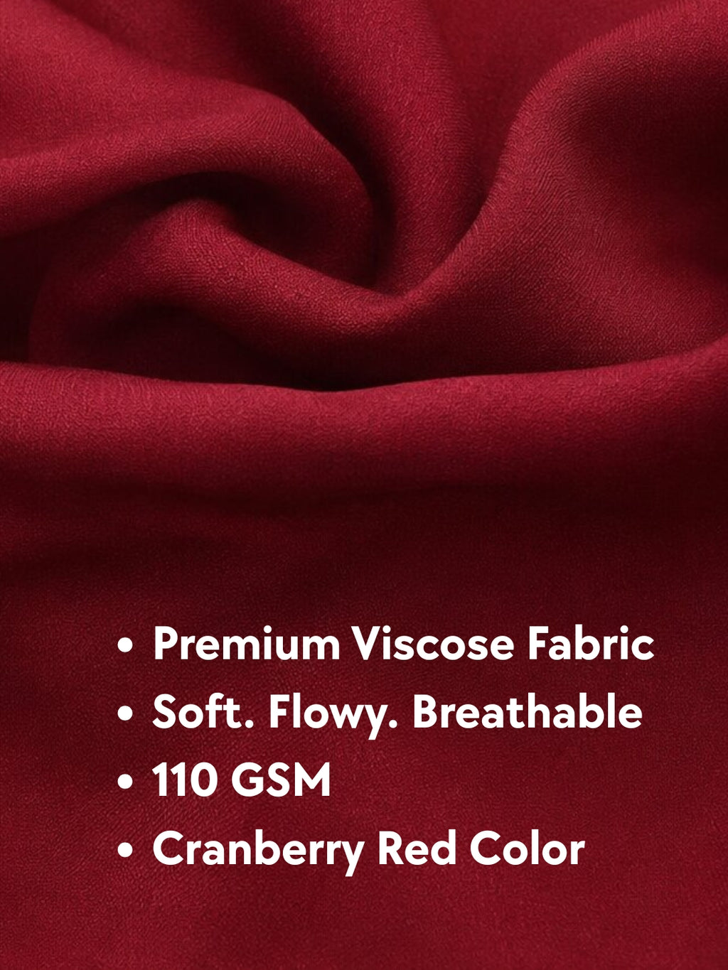 Midi Dress  - Cranberry Red