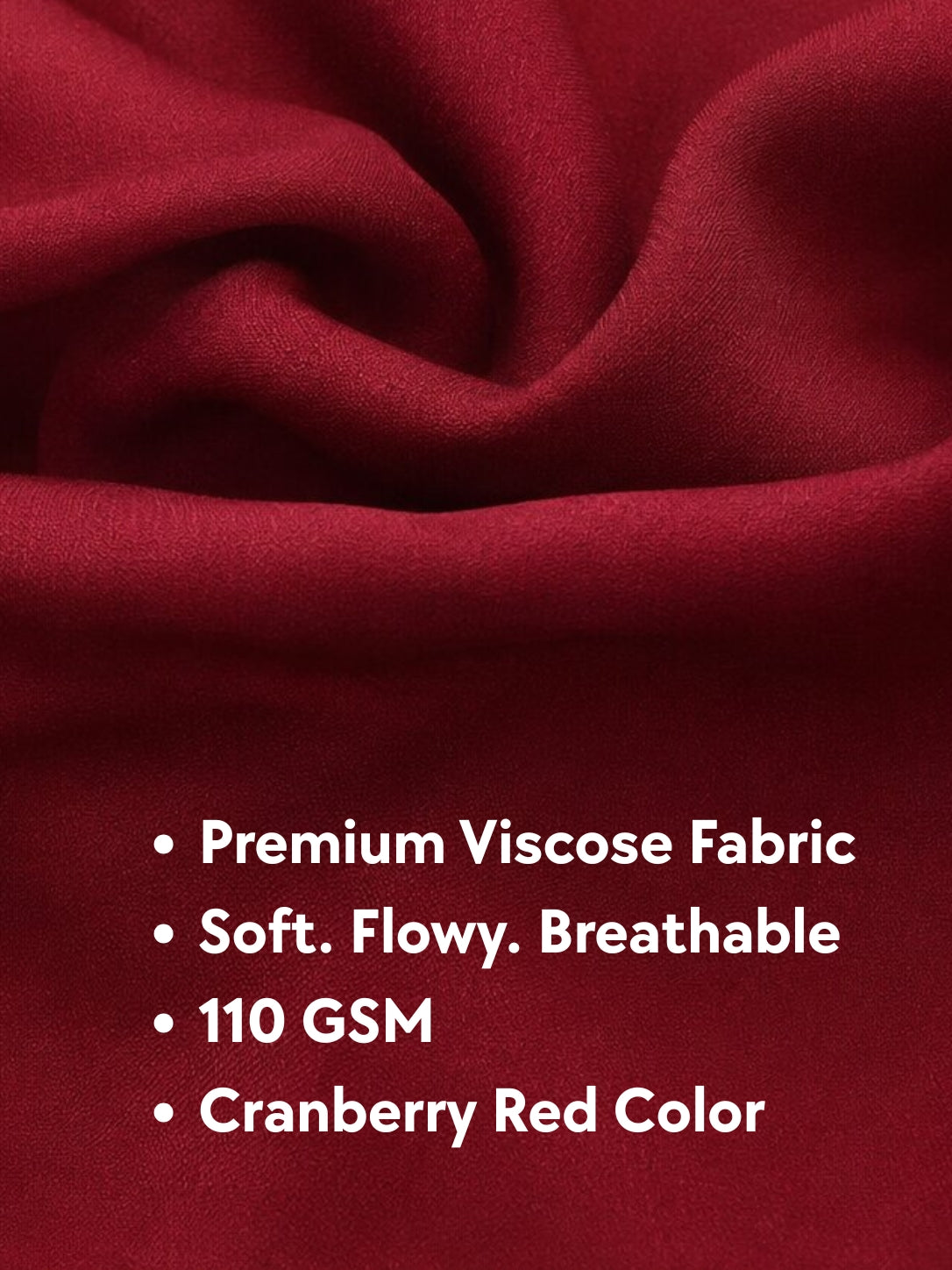 Midi Dress  - Cranberry Red