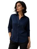 Regular Shirt V Neck - Ink Blue